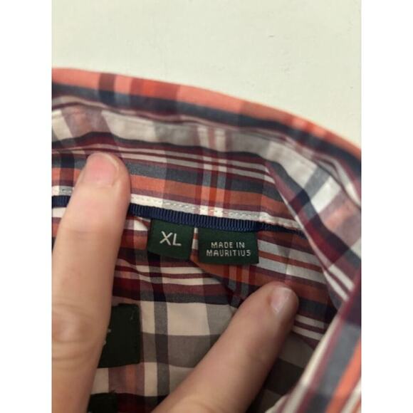 Orvis Button Down Shirt Casual Long Sleeve Plaid XL Active Fit - Picture 3 of 6